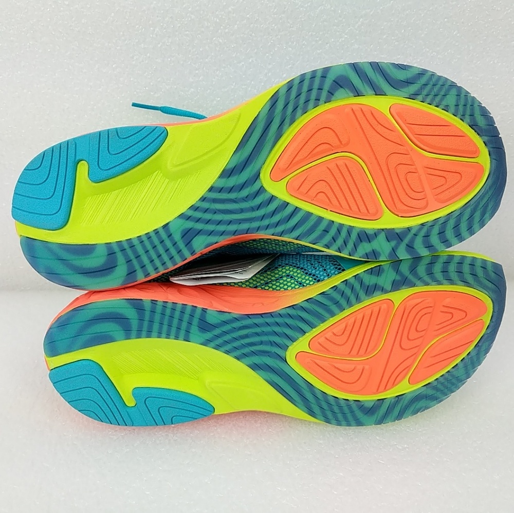 Asics Noosa FF T772n Aquarium Yellow Neon Shoes - Picture 6 of 8